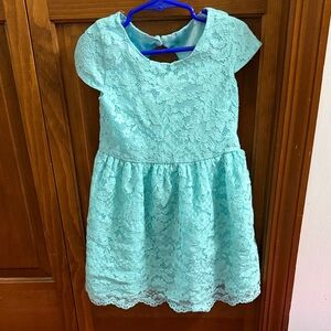 The Children's Place Aqua Lace Kids Dress